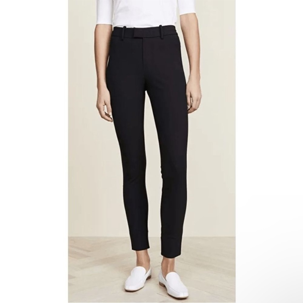 AYR The Ankle Arrow Slit Hem Skinny Black Pants Size 4 High Rise